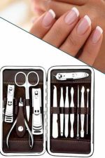 12 Parça Manikür Pedikür Seti Özel Deri Çanta El Ayak Bakımı Akne ve Sivilce Temizleme - Görsel 3