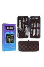 12 Parça Manikür Pedikür Seti Özel Deri Çanta El Ayak Bakımı Akne ve Sivilce Temizleme - Görsel 5