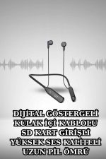 Kablolu Bluetooth Kulaklık ve Kadınlara Özel Bileklik Hediyeli Yeni Nesil Akıllı Saat 3 Kordonlu - Görsel 2