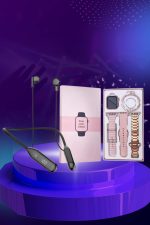 Kablolu Bluetooth Kulaklık ve Kadınlara Özel Bileklik Hediyeli Yeni Nesil Akıllı Saat 3 Kordonlu - Görsel 5