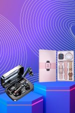 Dijital Göstergeli Powerbank Bluetooth Kulaklık ve Yeni Nesil Amoled Ekran Akıllı Saat - Görsel 5