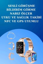 3 Kordonlu Dokunmatik Ekran Akıllı Saat ve 2.Nesil Kablosuz Bluetooth Kulaklık ANC/ENC - Görsel 3