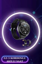 Akıllı Saat ve Kulaklık Seti Dokunmatik Ekran 5.0 Bluetooth Bağlantılı Sesli Görüşme - Görsel 4