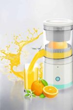 Meyve Sıkacağı USB Şarjlı Taşınabilir Çift Bıçaklı Güvenlik Kilidi - Görsel 5