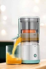 Katı Meyve Sıkacağı Taşınabilir USB Şarjlı Pratik Paslanmaz Çelik Bıçaklı - Görsel 4