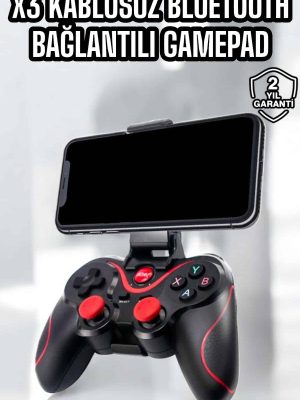 X3 Gamepad Oyun Kolu Bluetooth Bağlantılı Gamestick Android Uyumlu