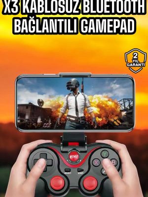 Android Uyumlu Gamepad X3 Game Stick Oyun Kolu Bluetooth Bağlantılı