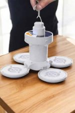 Kamp Lambası Işıldak Beyaz Işık Güneş Enerjili Solar Aydınlatma 5 Kanatlı Katlanabilir - Görsel 2