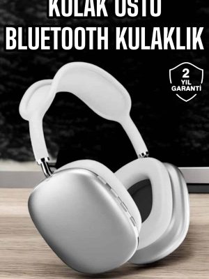 P9 Air Max Kablosuz 5.0 Mikrofonlu Bluetooth Kulaklık Beyaz Yüksek Ses Kaliteli