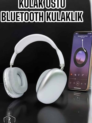 P9 Plus Kablosuz Kulak Üstü Bluetooth Kulaklık Beyaz Mikrofonlu Kulaküstü Kablosuz Kulaklık