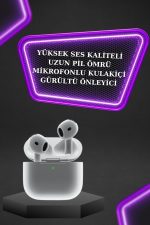3.Nesil TWS Bluetooth Kulaklık Bluetooth Bağlantılı Akıllı Saat Amoled Ekran Plastik Hasır Kordon - Görsel 3