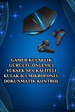 Gamer Kulaklık ve Çok Kordonlu Akıllı Saat Gürültü Önleyici GPS Desteği - Görsel 2