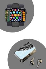 Powerbank Bluetooth Kulaklık Ve Yeni Model Akıllı Saat Seti ANC Özelliği Dokunamatik - Görsel 3