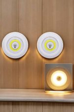 Mutfak Dolap Altı Işığı Uzaktan Kumandalı Yapışkanlı Kablosuz Pilli - Görsel 4