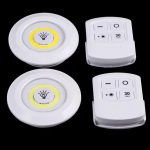 Led Lamba 3'lü Uzaktan Kumandalı Yapışkanlı Beyaz Işık - Görsel 5