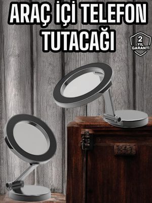 Yeni Nesil Araç İçi Mıknatıslı Telefon Tutacağı Tüm Telefonlara Uyumlu