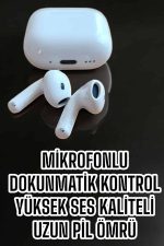 Kaliteli Ucuz İOS ve Android Uyumlu TWS Bluetooth Kulaklık ANC Özelliği - Görsel 3