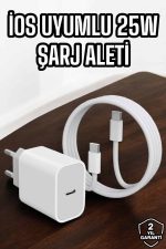 Şarj Aleti İOS 15/15 Pro Max Uyumlu Şarj Adaptörü ve Kablosu
