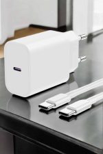 İOS Uyumlu Type-C Girişli Hızlı Şarj 15/15 Pro Max Adaptör ve Kablosu - Görsel 5