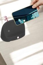 Telefon Tutuculu Akıllı Hoparlör Yüksek Ses Kaliteli Hoparlör - Görsel 3