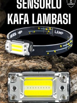 Kafa Lambası Kamp Feneri Balıkçı Feneri Başlıklı Suya Dayanıklı