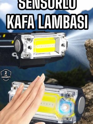 Şarjlı Kafa Feneri Suya Dayanıklı Ayarlanabilir Kamp Feneri