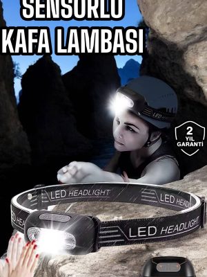 Kamp Lambası Led Işık Kafa Lambası Balıkçı Lambası Ayarlanabilir