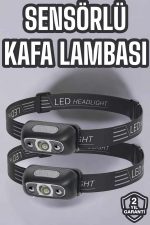 Kafa Lambası Kamp Lambası Led Işık Şarjlı Ayarlanabilir