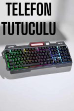 Led Işıklı Oyuncu Klavye Usb Girişli RGB Işıklı Q Klavye Mouse Hediyeli - Görsel 5