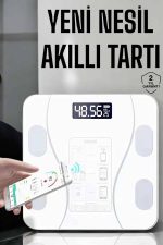 Tartı Baskül Dijital Elektronik Tartı Vücut Analiz Wifi Akıllı Yağ Ölçer