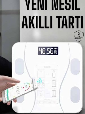 Tartı Baskül Dijital Elektronik Tartı Vücut Analiz Wifi Akıllı Yağ Ölçer