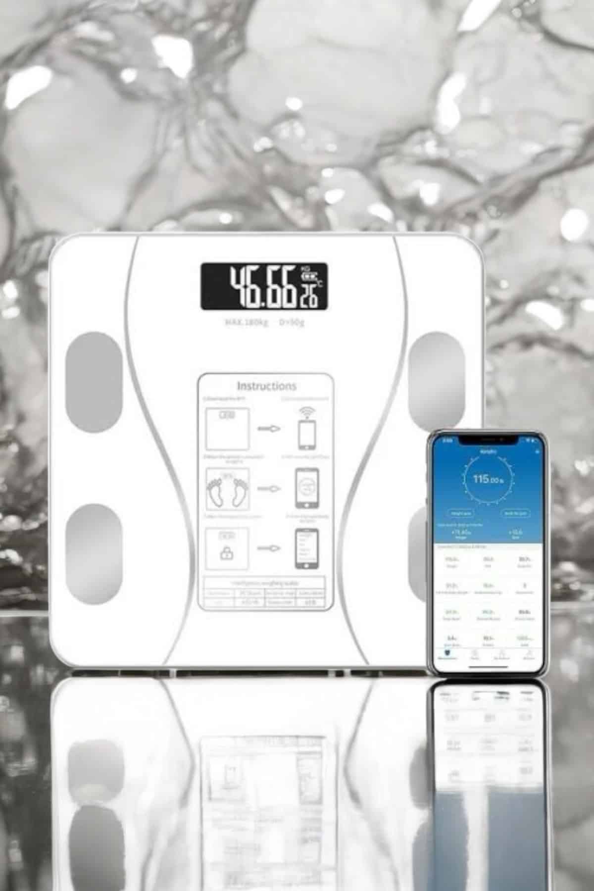 1215855_WhatsApp-Gorsel-2025-01-15-saat-14.02.21_fbbe6ce0-Photoroom.jpg Akıllı Tartı Bluetooth Bağlantılı Yağ Ölçebilen Tartı Yeni Nesil - Görsel 2