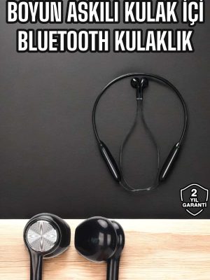 Kablolu Boyun Askılı Dijital Göstergeli Bluetooth Kulaklığı 60 Saat