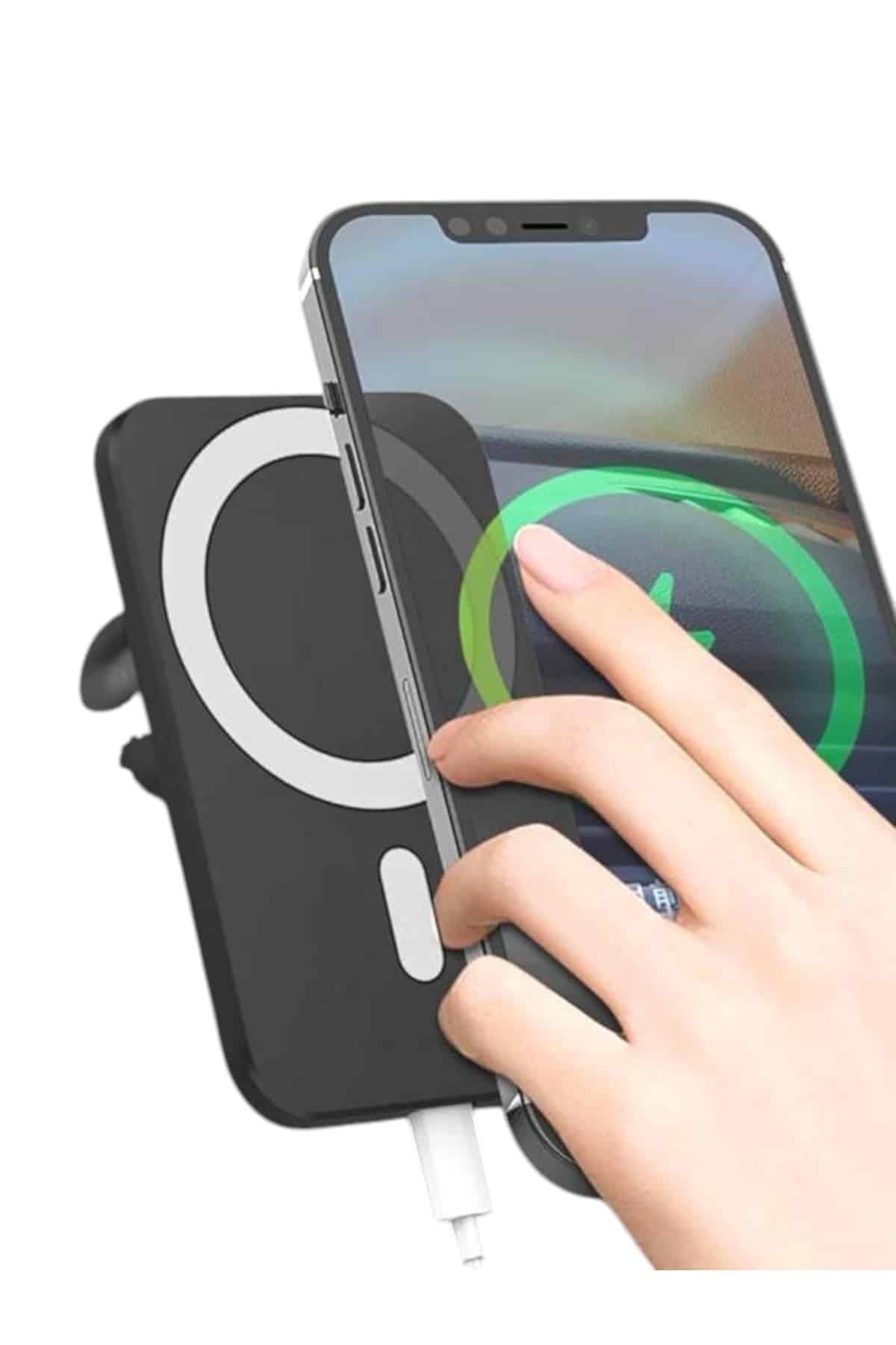 1215877_WhatsApp-Gorsel-2025-01-14-saat-12.17.54_7a20cfe0-Photoroom-1.jpg Kablosuz Şarj Aleti Magsafe Araç Içi Manyetik Şarj 15W İOS Uyumlu - Görsel 4