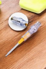 Çift Taraflı Elektrik Kontrol Kalemi Şeffaf Tornavida - Görsel 5