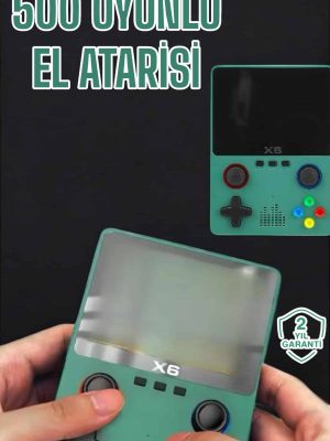 3.5 İnç Ekran 1000 Oyunlu Oyun Konsolu El Atarisi Miüzik Dinleme ve Kitap Okuma