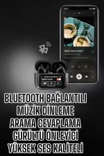 Yeni Nesil Bluetooth Kulaklık Ekranlı Yüksek Ses Kaliteli Uzun Şarj Süreli - Görsel 2