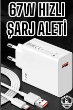 67W Şarj Aleti Turbo Hızlı Type-C Şarj