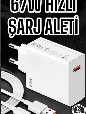 67W Şarj Aleti Turbo Hızlı Type-C Şarj