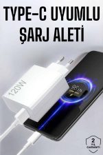 Type-C 120W Şarj Aleti Hızlı Şarj Turbo