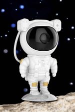 Astronot Bluetooth Hoparlör Gökyüzü Projektör Gece Lambası - Görsel 5