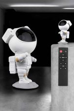 Çocuklara Özel Projeksiyon Astronot Lamba Speaker Sevimli - Görsel 3