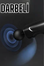 4 Başlıklı Darbeli Şarjlı Masaj Aleti Tabancası Kablosuz - Görsel 4