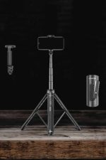 Tripod Kablosuz Bluetooth Bağlantılı Selfie Çubuğu 360 Derece Dönebilen - Görsel 5