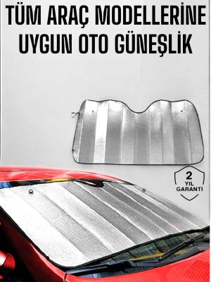 Oto Güneşlik Tüm Araç Tiplerine Uygun Isı Önleyici