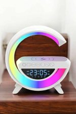 Bluetooth Hoparlör 15W Kablosuz Hızlı Şarj LED Gece Lambası - Görsel 5