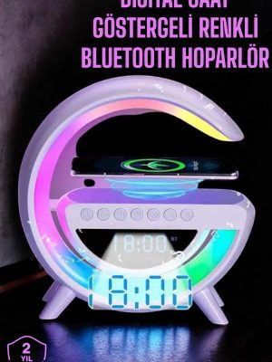 Android Uyumlu Akıllı Bluetooth Hoparlör Kablosuz Şarj Cihazı Standı