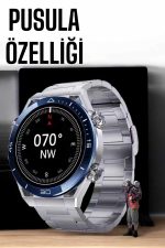 Akıllı Saat Yeni Nesil Bluetooth Bağlantılı Uyku ve Sağlık Takibi NFC ve GPS - Görsel 4