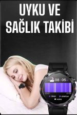 Akıllı Saat Yeni Nesil Bluetooth Bağlantılı Uyku ve Sağlık Takibi NFC ve GPS - Görsel 3