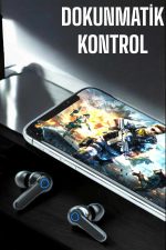Kablosuz Bluetooth Kulaklık Dokunmatik Kontrol Uzun Pil Ömrü - Görsel 2